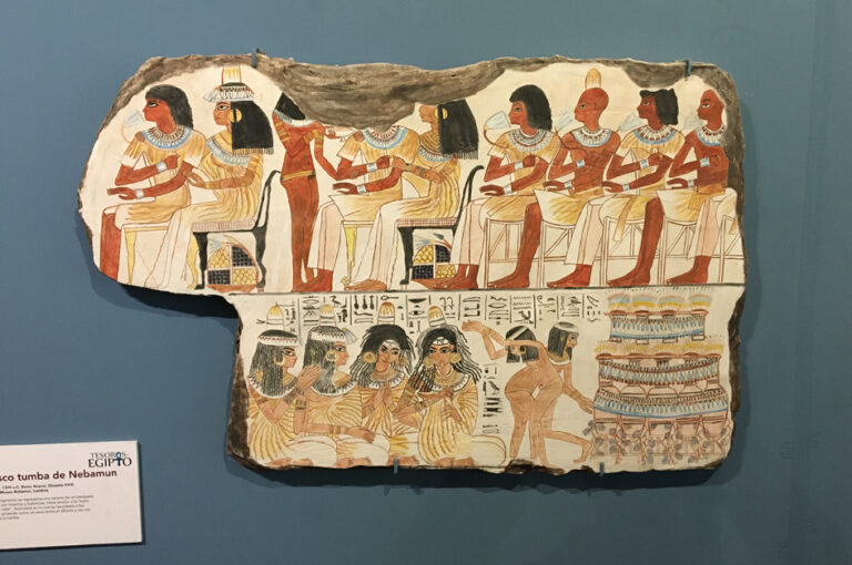 Fresco de la tumba de Nebamun Tesoros de Egipto